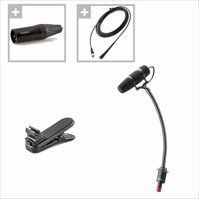 DPA 4099-DC-1-101-CM with Clamp Mount Instrumentenmikrofon