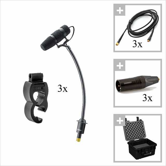 DPA 4099-DC-2-201-D Tom 3Pack Instrumentenmikrofon DPA 4099-DC-2-201-D Tom 3Pack Instrumentenmikrofon