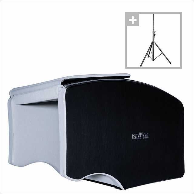 Isovox Mobile Vocal Booth V2 Midnight Stand Set Schallabsorber Isovox Mobile Vocal Booth V2 Midnight Stand Set Schallabsorber