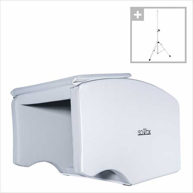 Isovox Mobile Vocal Booth V2 White Stand Set Schallabsorber
