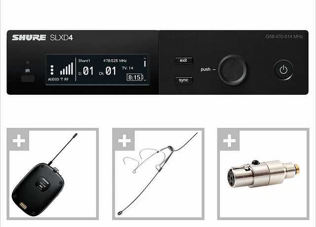 Shure SLXD DPA 4466 black Headset Microphone Funkmikrofon Shure SLXD DPA 4466 black Headset Microphone Funkmikrofon