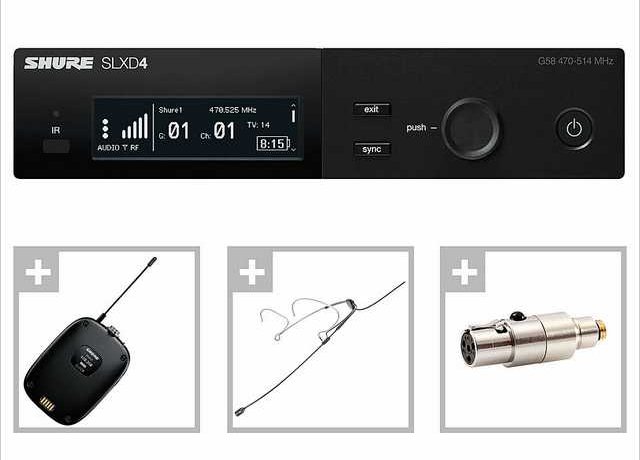 Shure SLXD DPA 4488 black Headset Microphone Funkmikrofon Shure SLXD DPA 4488 black Headset Microphone Funkmikrofon