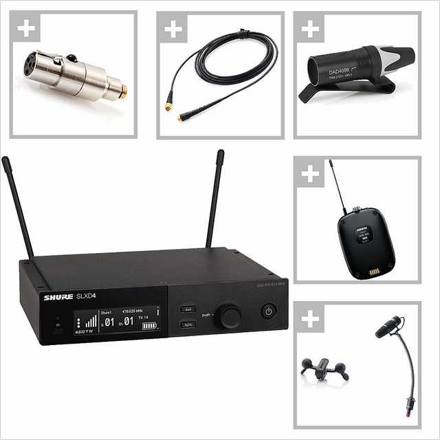 Shure SLXD14E DPA Saxophone Funkmikrofon Shure SLXD14E DPA Saxophone Funkmikrofon